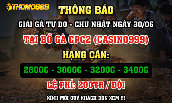 Giải Gà Tự Do CPC2