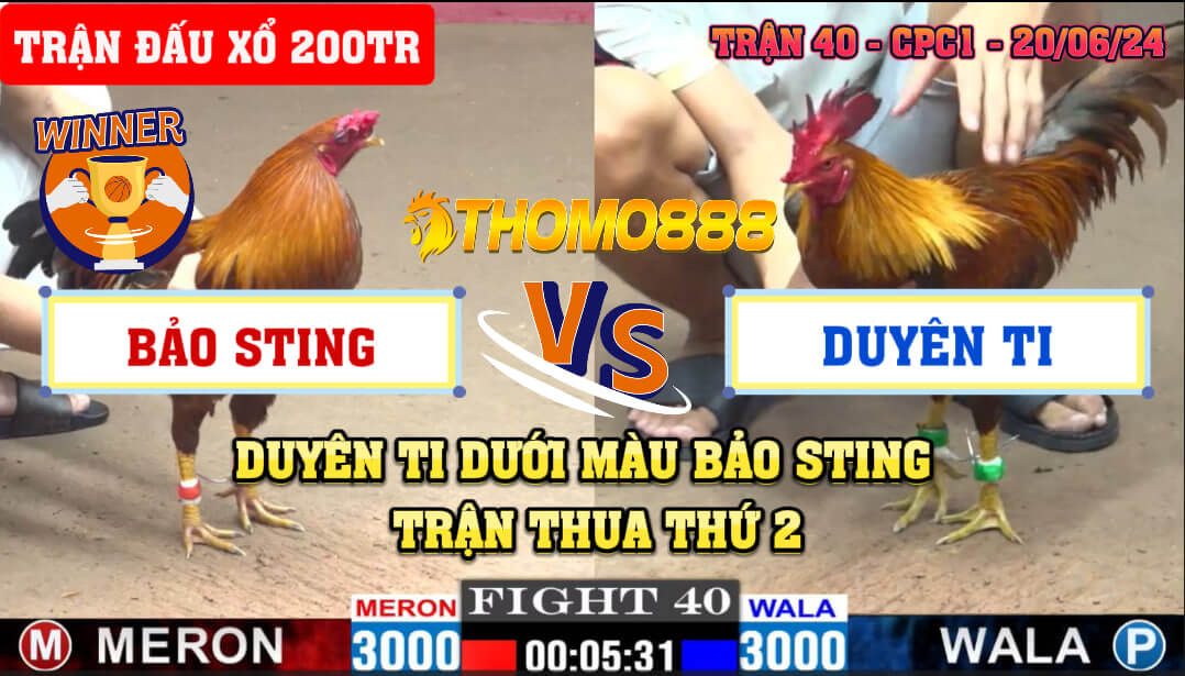 Trận 40 CPC1 Ngày 20/06/2024